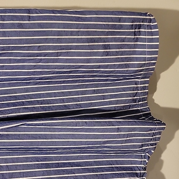 ❤️ NILI LOTAN BLUE WHITE COTTON DRESS WITH POCKETS, MEDIUM - Picture 4 of 10